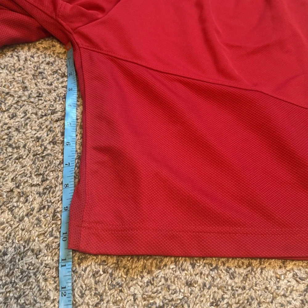 Nike Jordan shorts Mens Sz M Red Activewear Drawstring Stretch Baggy Basketball